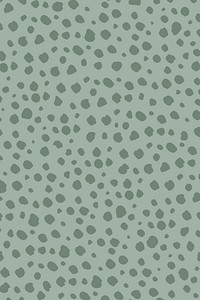 Doodle dots pattern background, green design vector