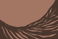 Abstract brown border background, minimal design psd