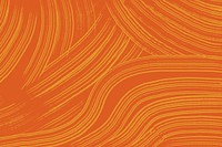 Abstract brush smear background, orange design psd
