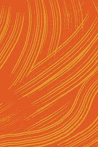 Abstract brush smear background, orange design vector