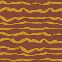 Lines doodle background, brown design vector