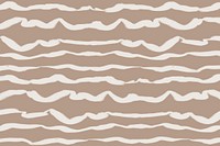 Lines doodle background, beige design psd