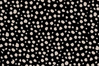 Doodle dots pattern background, black & beige design psd