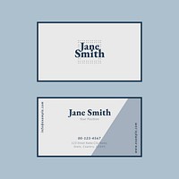 Business card template vector simple style set