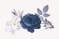 Vintage flowers illustration background