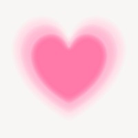 Pink heart collage element, Valentine's day