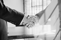 Businessmen shaking hands, partnership, agreement concept