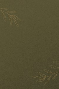 Drawing leaf border background, brown design vector