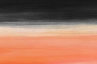 Orange & black watercolor background, abstract design