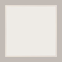 Square frame collage element, beige design vector