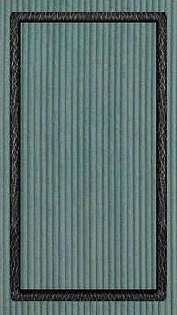 Black leather frame on green corduroy texture mobile screen template vector