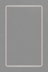 White gold frame on gray leather background vector