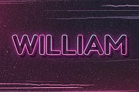 William name font block letter typography