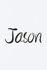 Hand drawn Jason psd font typography