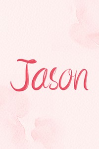 Jason name word typography