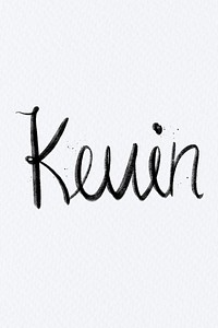 Hand drawn Kevin font typography