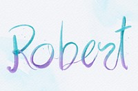 Robert name word typography
