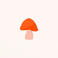 Alchemy mushroom sticker mystic clipart illustration minimal