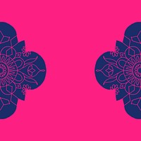 Pink Diwali Indian mandala background