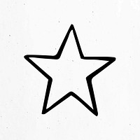 Black and white star clipart