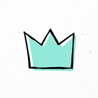 Hand drawn crown psd icon