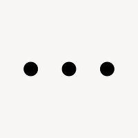 3 Dots loading web icon in flat style