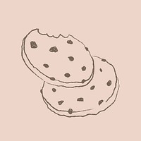 Cookie cute bakery illustration doodle