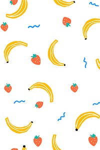 Cute fruit pattern background design