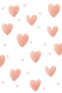 Heart background, cute seamless pattern design