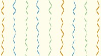 Doodle desktop wallpaper, colorful wavy pattern design