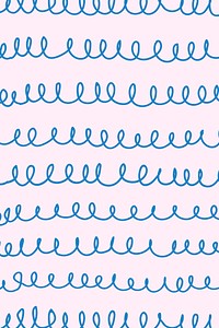 Spiral lined pattern background, blue doodle, simple design