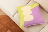 Cushion cover mockup, home decoration  psd