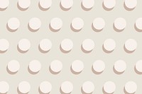 Cream background, cute polka dot pattern in beige