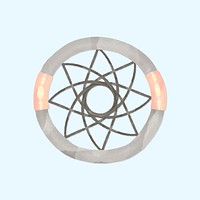 Dream catcher ring pastel vector