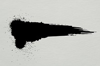 Brush graphic in black ink illustration