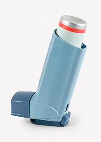 Asthma inhaler collage element, medical device psd