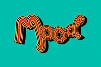Funky Mood word illustration grid wallpaper