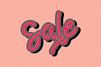 Sale pink shades typography dotted wallpaper