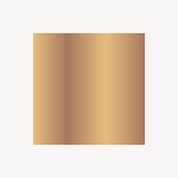 Gold square design element vector