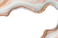 Aesthetic marble texture border background, luxury design vector