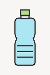 Recyclable bottle illustration design vector