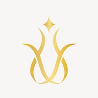 Luxury spa logo element vector