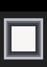 Retro geometric background, black frame design vector