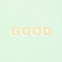 Good word textured font typography