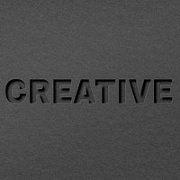 Creative 3d paper cut font typography