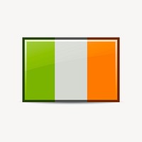 Irish flag clipart, illustration vector. Free public domain CC0 image.