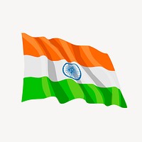 Indian flag collage element psd. Free public domain CC0 image.