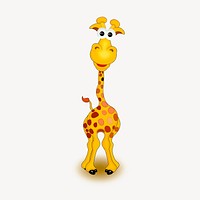 Giraffe collage element vector. Free public domain CC0 image.