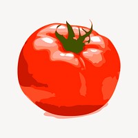 Tomato collage element vector. Free public domain CC0 image.