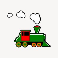 Train clip art vector. Free public domain CC0 image.